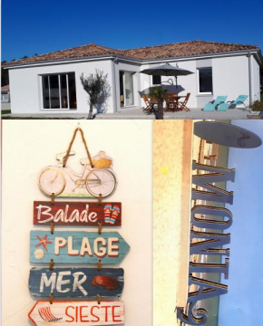 Montalivet à 1km,Villa(jardin)à 1km plages wifi